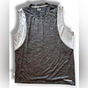 AND1 Mens Charcoal Gray Tank Top Jersey XL Y2k 2000s Grunge Punk Skater Baggy B8